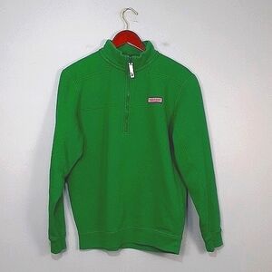 Vineyard Vines Kelly Green Shep Shirt 1/2 Zip Pullover Sweater